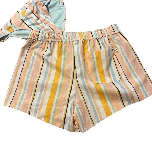 Roxy Kids Set - Light Blue and Pastel Stripes - Picture 4 of 6